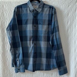 Abercrombie & Fitch Muscle Button Down Plaid Long Sleeve Shirt